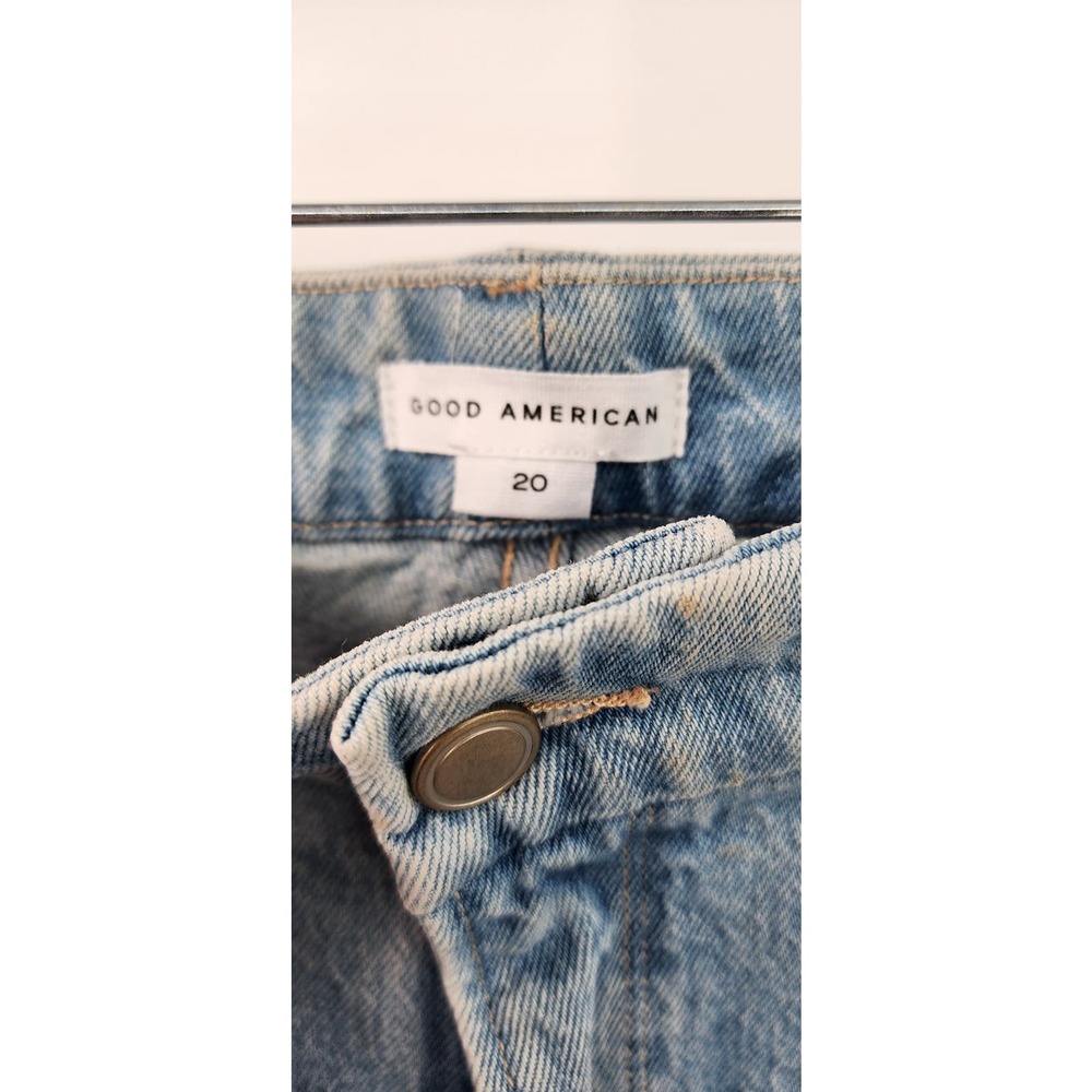 New NWT Good American Good Mom Jeans Size 20 Light Wash - Picture 13 of 16